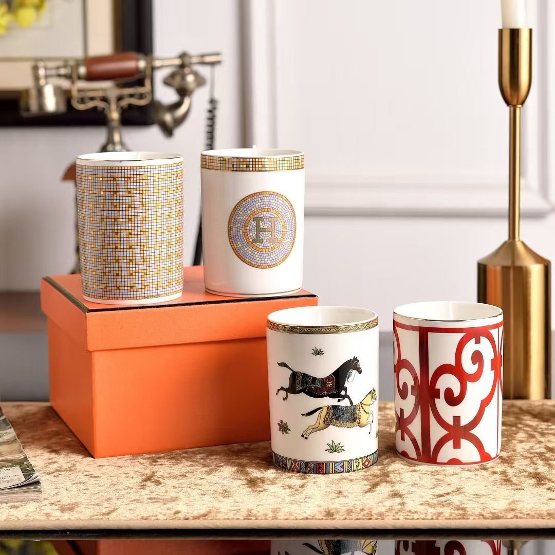 Hermes single candle cup - Hermes Candles | Aleppo Gift UAE